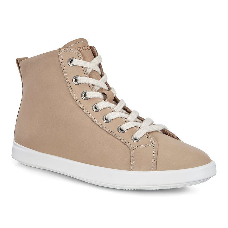 Women Boots Ecco Leisure - Sneaker Boots Beige - India SZWKLN047